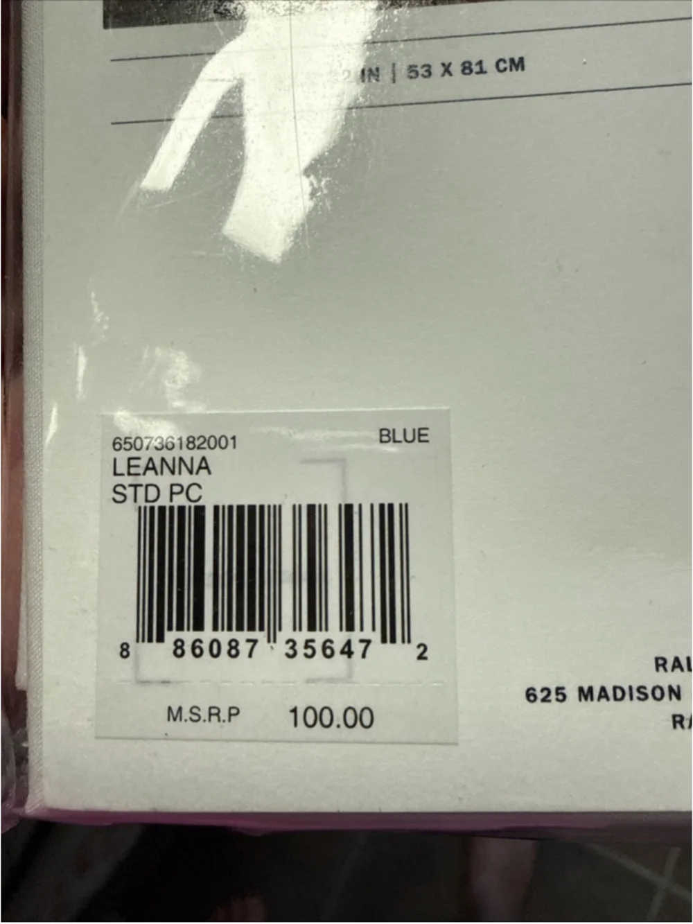 Ralph Lauren St. Jean Leanna Ombré Standard Pillowcases NWT 2 Cases
